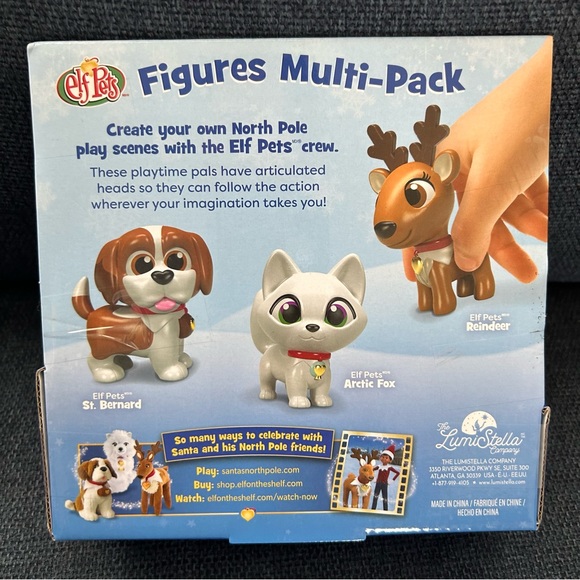 The Elf on the Shelf - Elf Pets Figures St. Bernard, Reindeer, Arctic Fox NIB - Picture 2 of 7
